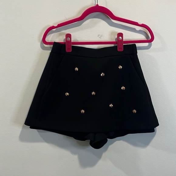 Maje pair of the Irina bee-embellished crepe skort 40/8 - Picture 3 of 6